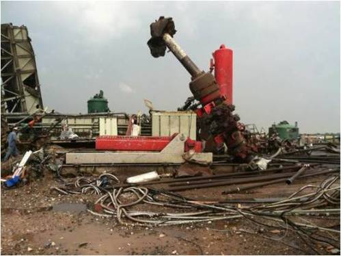 Cactus rig after tornado